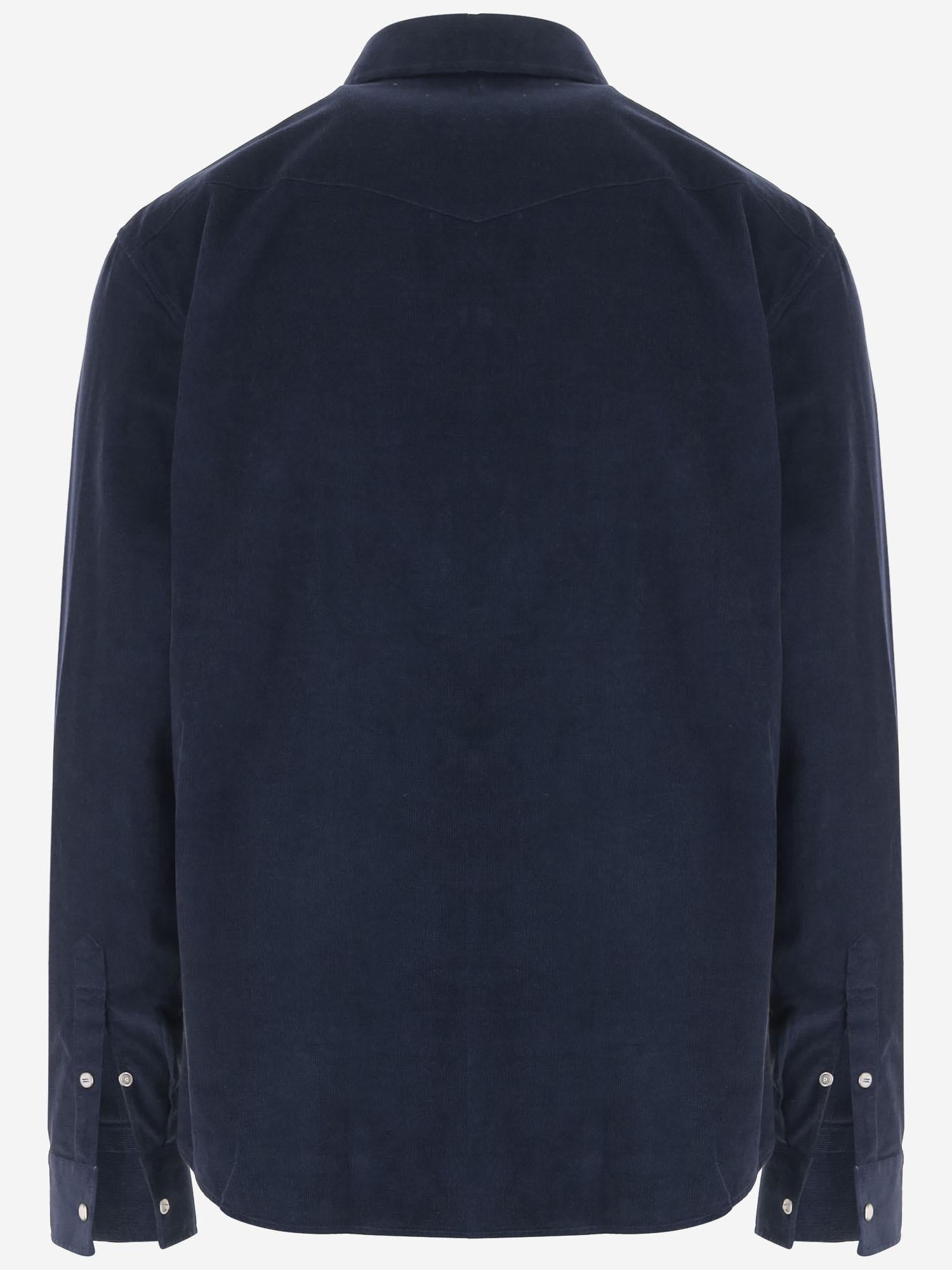 Camicia in velluto di cotone TEXANA6 75V1531 GHERARDI 