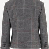 GIACCA TAYLOR IN MISTO LANA CON MOTIVO A QUADRI 21789 950 THE.GARMENT 
