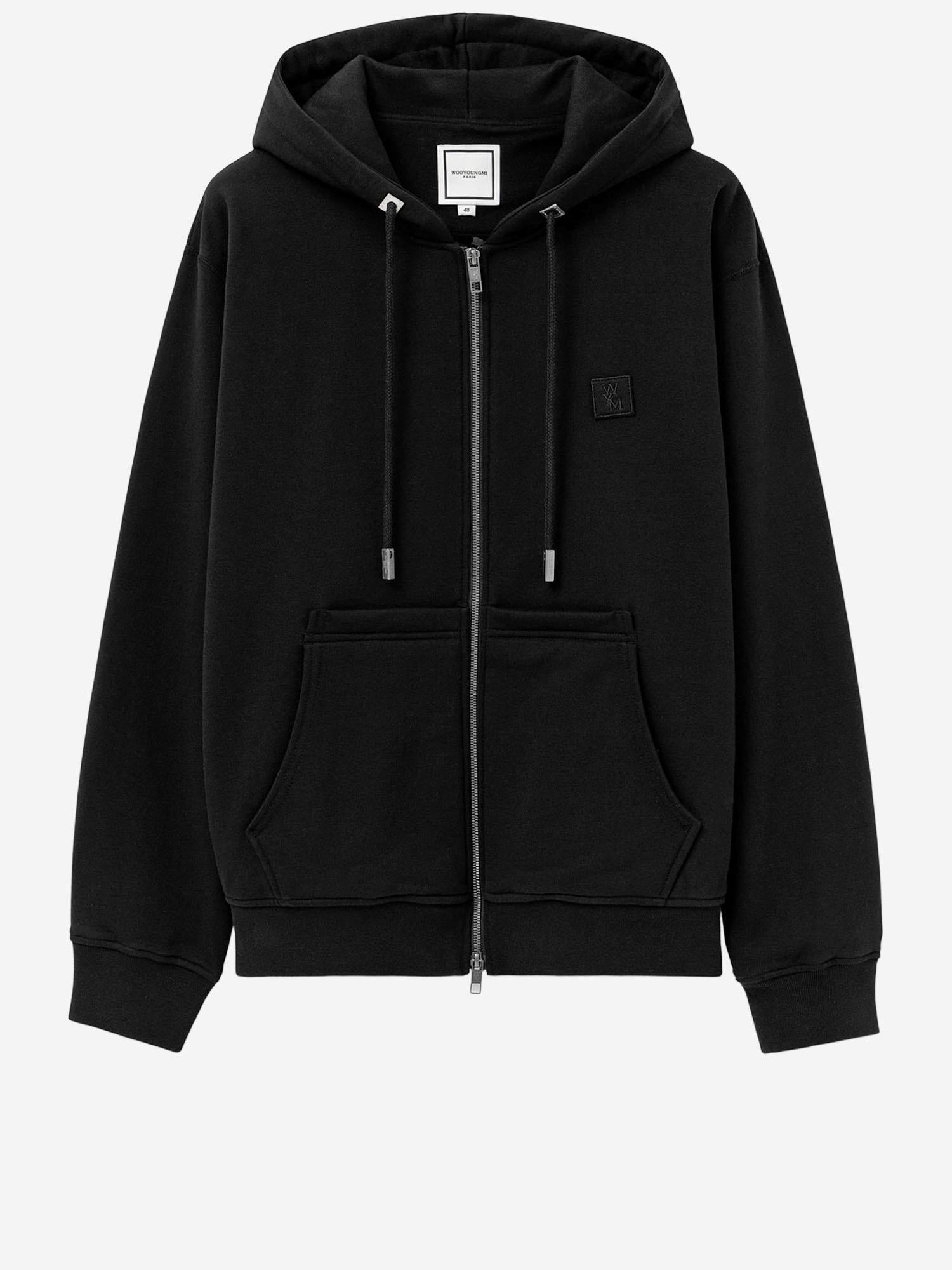 felpa con cappuccio in cotone W261TS47 741B WOOYOUNGMI 