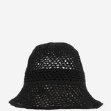 CAPPELLO BUCKET IN RETE CUFFIA BLACK REINHARD PLANK 