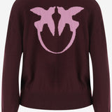 MAGLIONE IN LANA E CASHMERE CON LOGO 105561 A2SIYND PINKO 