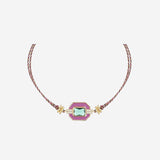 BRACCIALE FUCSIA ART DECO BR368 ORO MYA BAY 