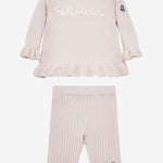 SET MAGLIA E PANTALONI IN MISTO COTONE 9G00003M4281 506 MONCLER ENFANTS 