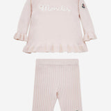 SET MAGLIA E PANTALONI IN MISTO COTONE 9G00003M4281 506 MONCLER ENFANTS 