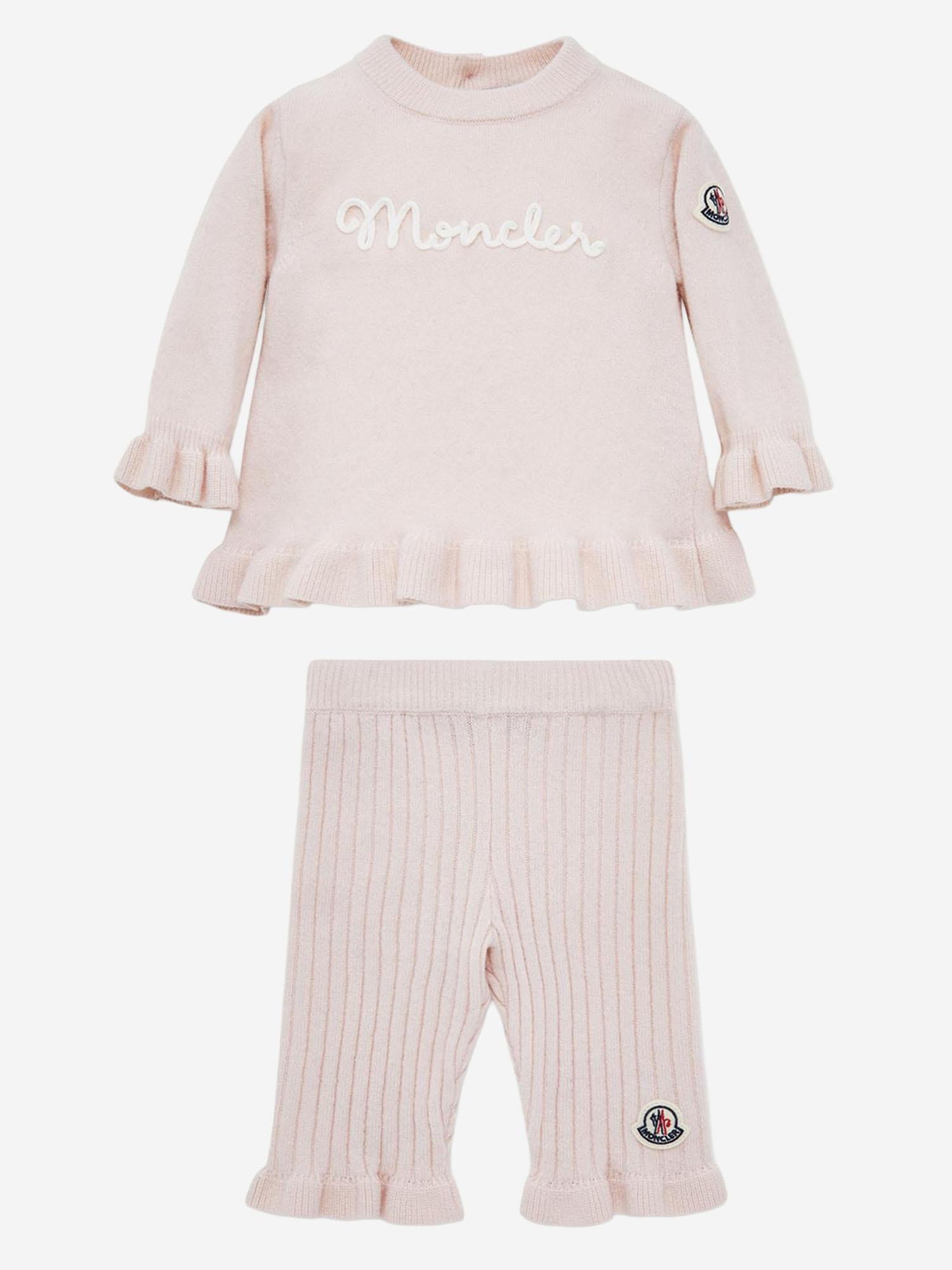 SET MAGLIA E PANTALONI IN MISTO COTONE 9G00003M4281 506 MONCLER ENFANTS 