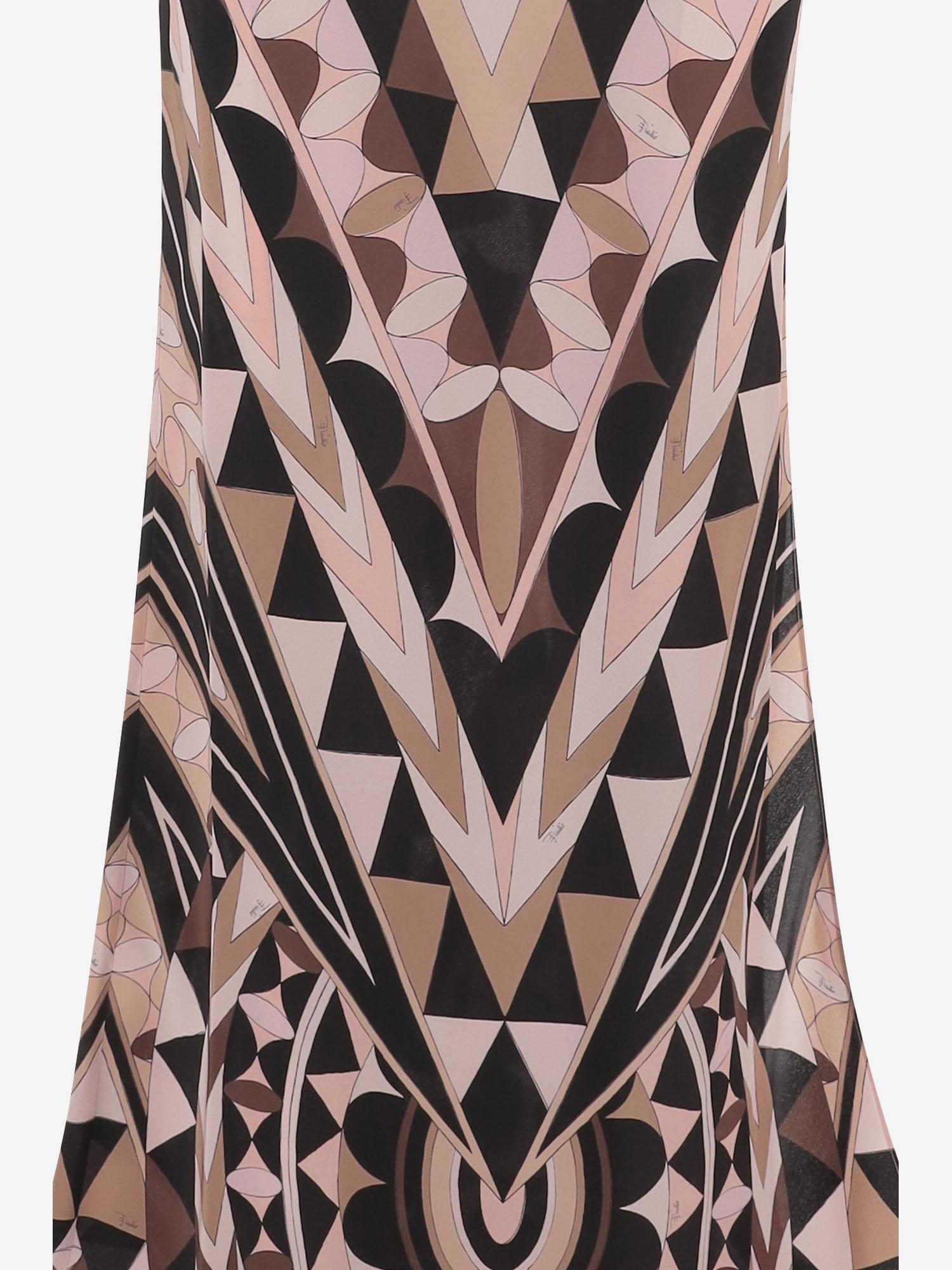 Abito lungo in seta 6HRI276H773 039 EMILIO PUCCI 