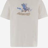 T-shirt in cotone Beach Knight 8123483 CHALK BURBERRY 