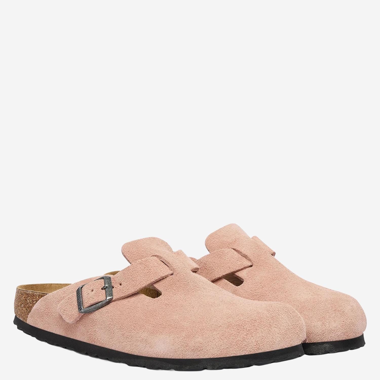 SABOT BOSTON IN PELLE SCAMOSCIATA 1031635 PINKCLAY BIRKENSTOCK 