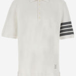 POLO IN COTONE CON MOTIVO 4 BAR MJP136G 07976100 THOM BROWNE 