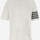 POLO IN COTONE CON MOTIVO 4 BAR MJP136G 07976100 THOM BROWNE 