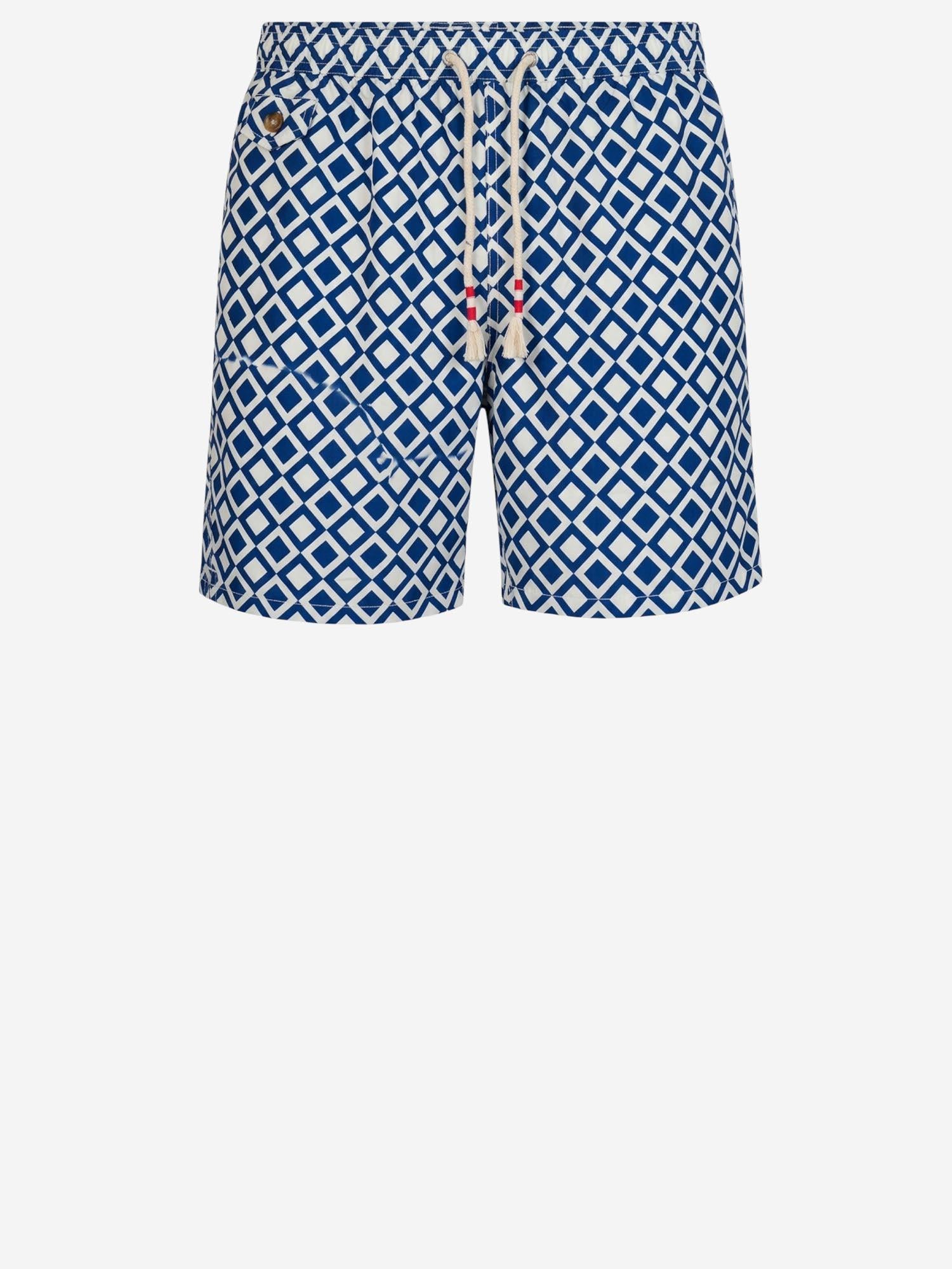 SHORTS DA BAGNO CON MOTIVO GEOMETRICO LIG0013 07673L MC2 SAINT BARTH 