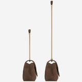 BORSA LOULOU MEDIA IN MATELASSÉ SUEDE 801439 AAEY62358 SAINT LAURENT 