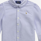 CAMICIA IN COTONE CON VOLANT 312929954 003 POLO RALPH LAUREN KIDS 