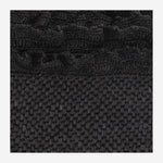 BORSA TOTE IN RAFIA E COTONE LAGUNA BLACK IBELIV 