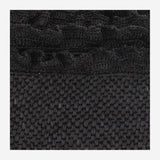BORSA TOTE IN RAFIA E COTONE LAGUNA BLACK IBELIV 