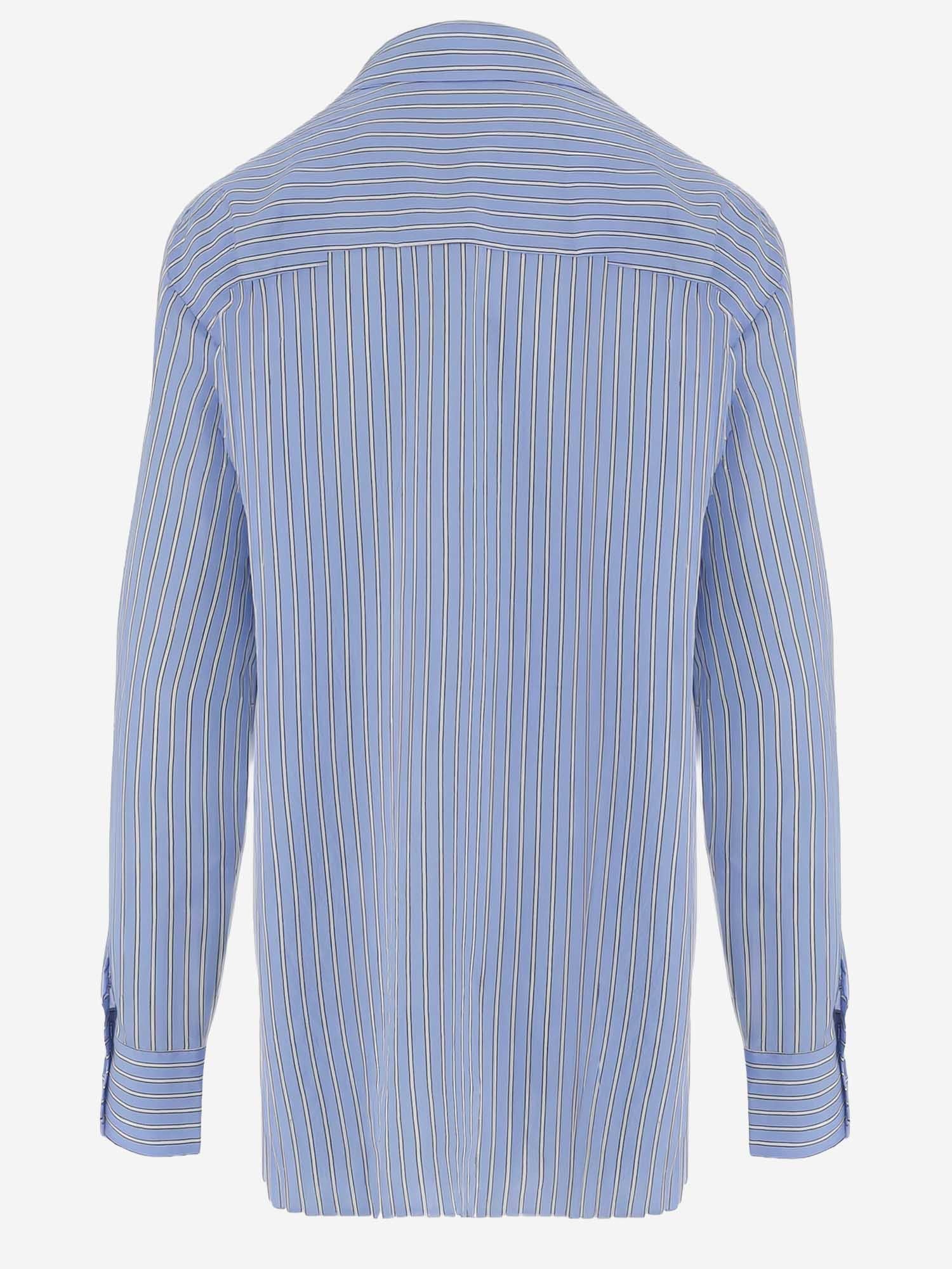 CAMICIA IN MISTO VISCOSA CON MOTIVO A RIGHE CHFS22078 923 THE FRANKIE SHOP 