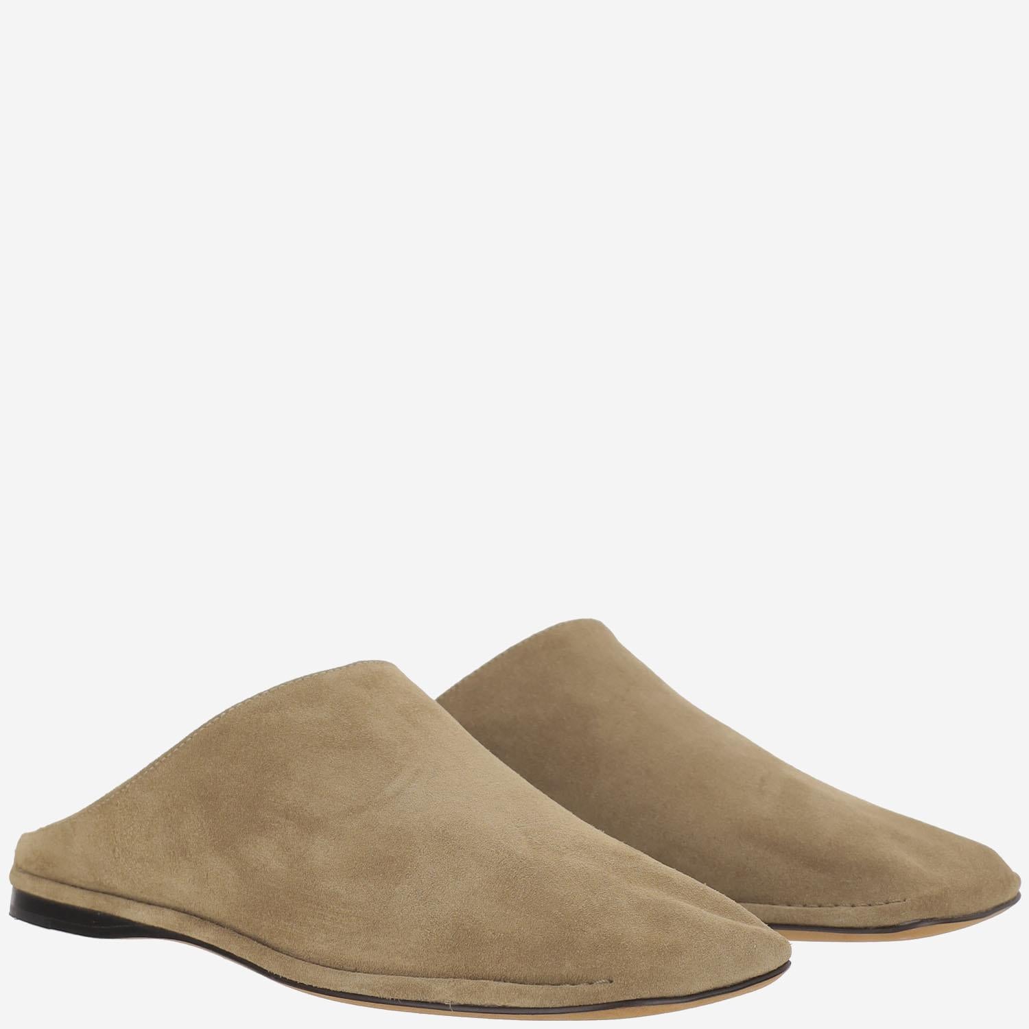 SABOT PIPER IN PELLE SCAMOSCIATA F1780L805 MDBR THE ROW 