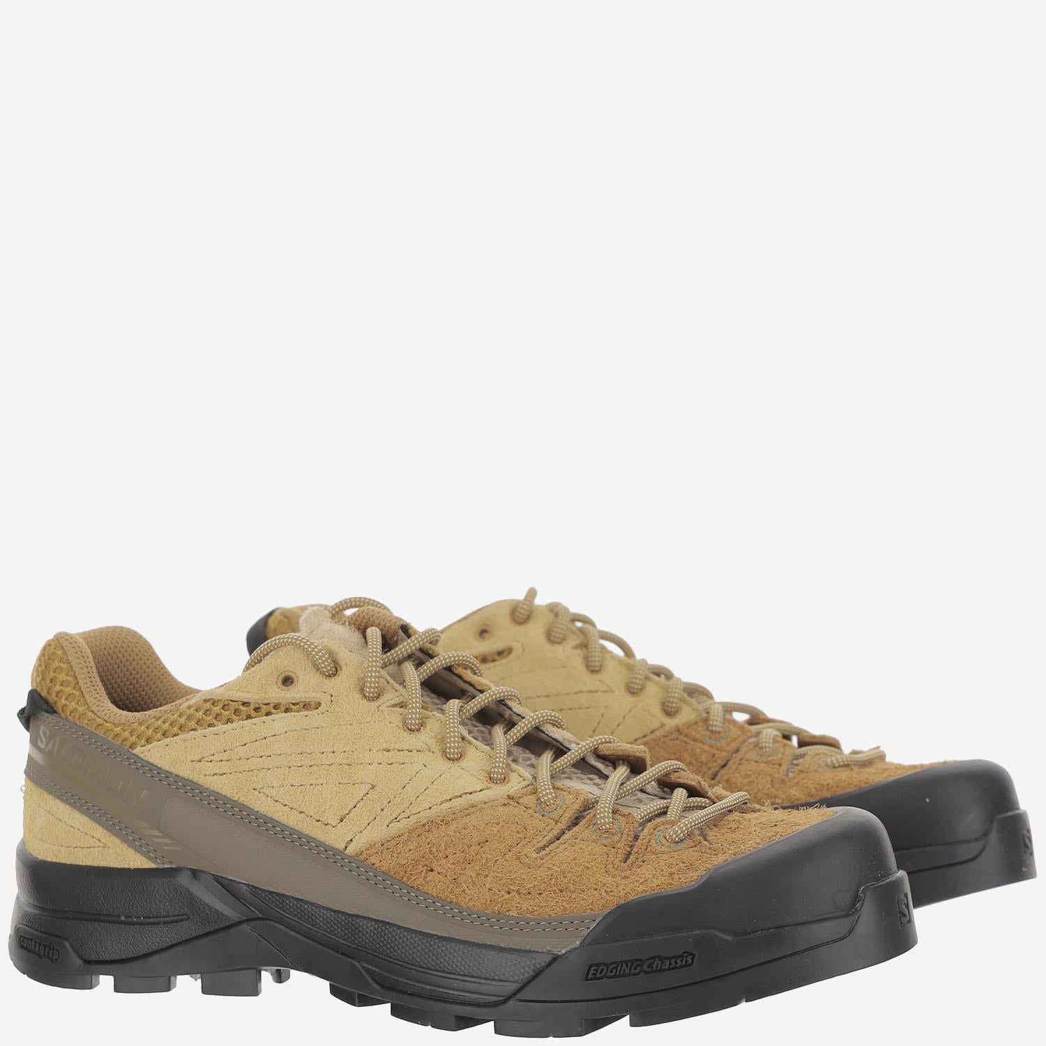 SNEAKERS X-ALP IN PELLE SCAMOSCIATA L47876300 BronzeBrownWoodThrushSafari SALOMON 