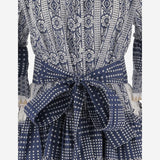 ABITO IN COTONE CON MOTIVO geometrico SPRING 04NAVY PEPS CANNES 