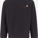 FELPA AMERICAN SCRIPT IN MISTO COTONE CON LOGO I025475 89XX CARHARTT WIP 