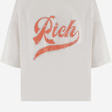 T-SHIRT IN COTONE CON STAMPA LOGO TAMARA WHITE ONE TEE 