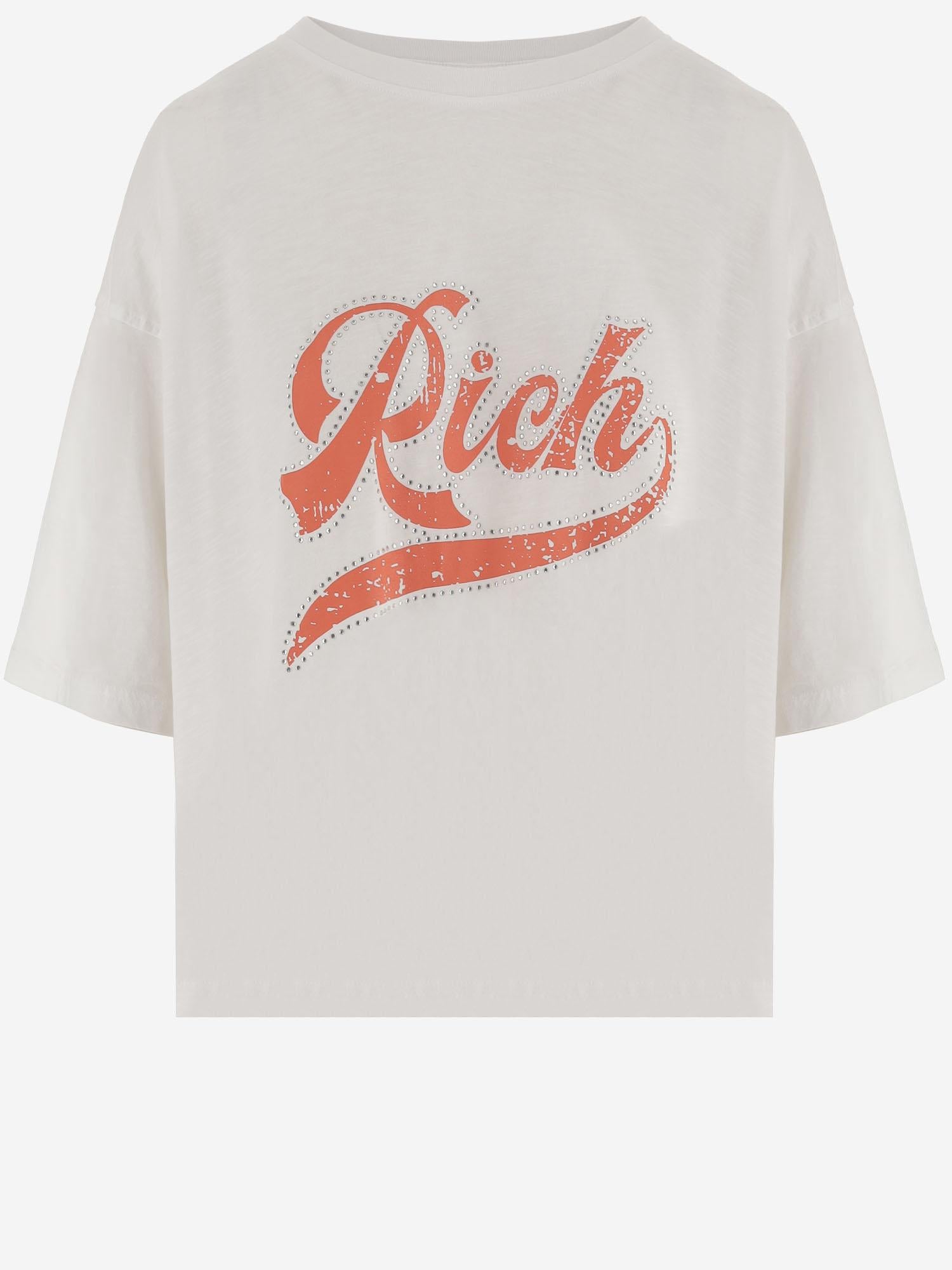 T-SHIRT IN COTONE CON STAMPA LOGO TAMARA WHITE ONE TEE 