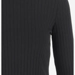 maglia in misto cotone stretch V114684782 001BLK VINCE 