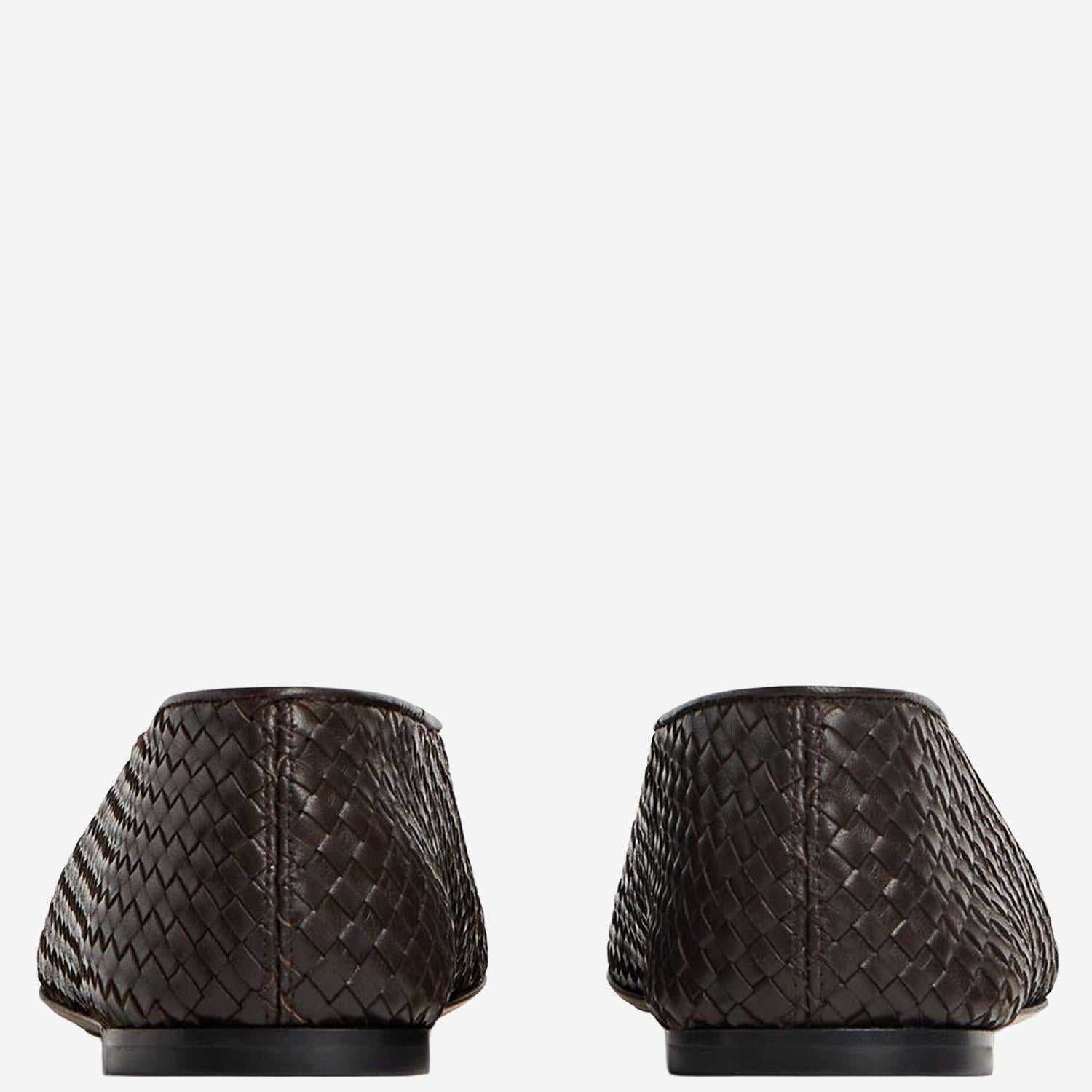 BALLERINE ROSA IN PELLE 837887 V4VE02113 BOTTEGA VENETA 