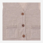 GILET IN MISTO LANA 25W206 TORTORA 1+ IN THE FAMILY KIDS 