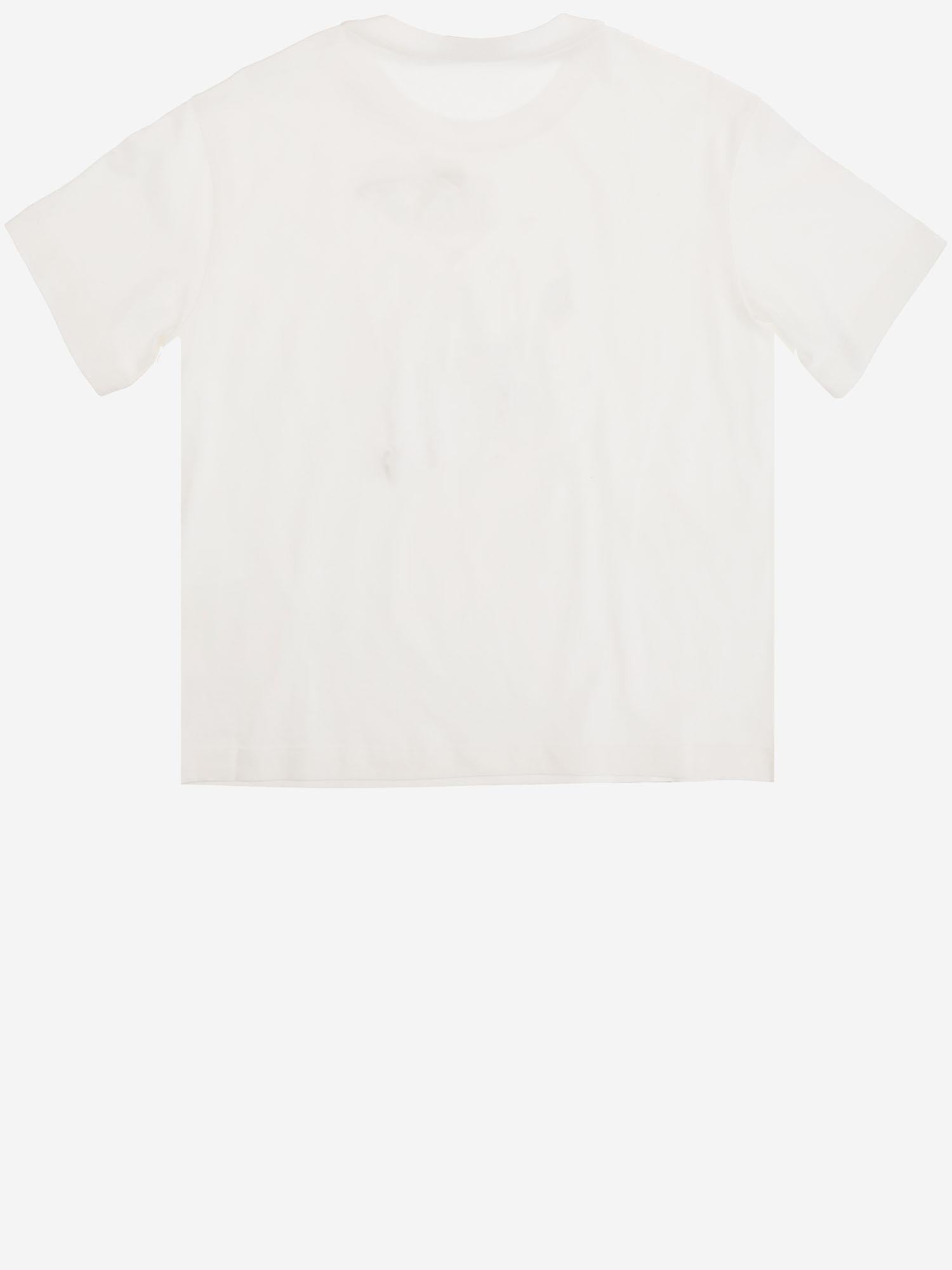 T-SHIRT IN COTONE CON LOGO JFI388 7AJF0TU9 FENDI KIDS 