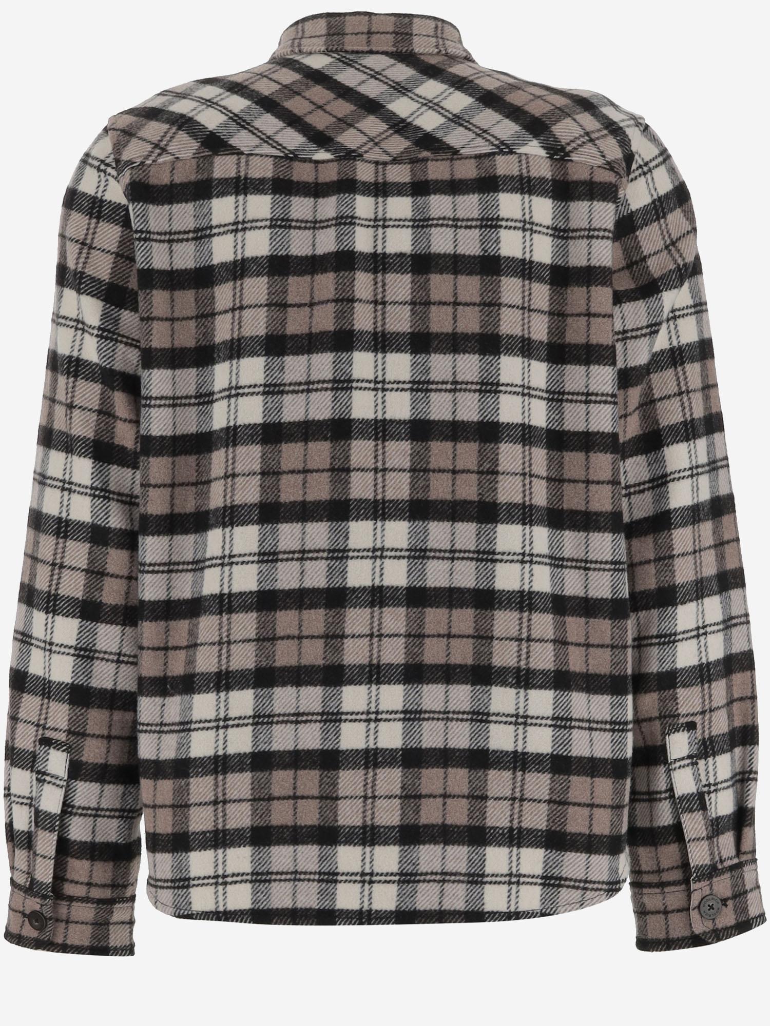 CAMICIA IN MISTO LANA CON MOTIVO CHECK CFWOOS2021MRUT5178 8914 WOOLRICH 