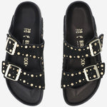 SANDALI ARIZONA Rivet IN SUEDE 1027855 BLACK BIRKENSTOCK 