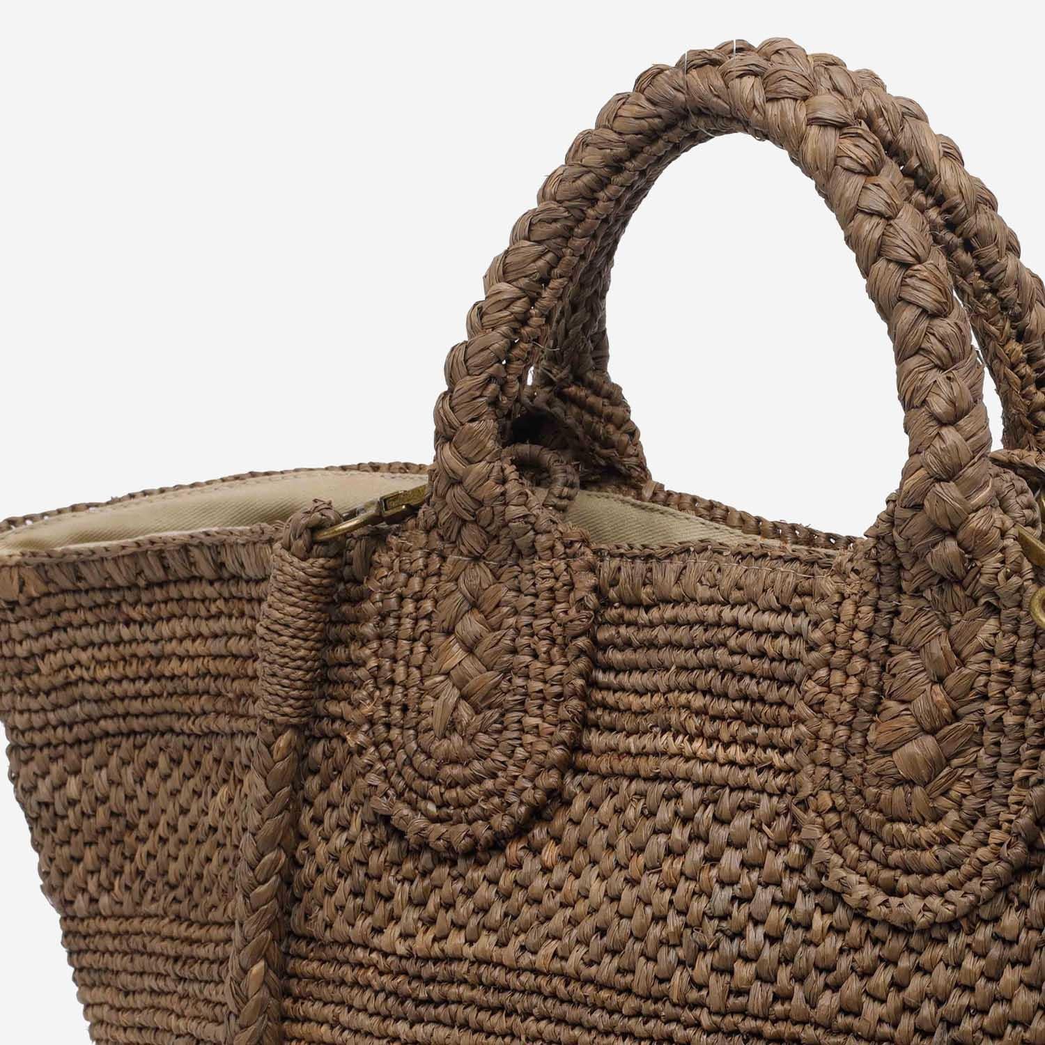 BORSA TOTE SOMA IN RAFIA E COTONE SOMA DARKTEA IBELIV 