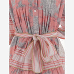 ABITO IN COTONE CON MOTIVO floreale NEWTOILE 04STRAWBERRYGREY PEPS CANNES 