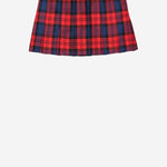 GONNA IN LANA CON MOTIVO CHECK JFE182 AUKJF1SAX FENDI KIDS 