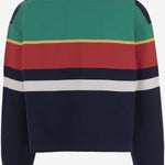 MAGLIA POLO IN COTONE A RIGHE 1024580 1A178906G870 VERSACE 