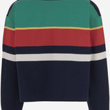 MAGLIA POLO IN COTONE A RIGHE 1024580 1A178906G870 VERSACE 