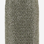 GONNA IN MISTO COTONE E LANA CON MOTIVO TWEED 844988 ZATN03861 GUCCI 