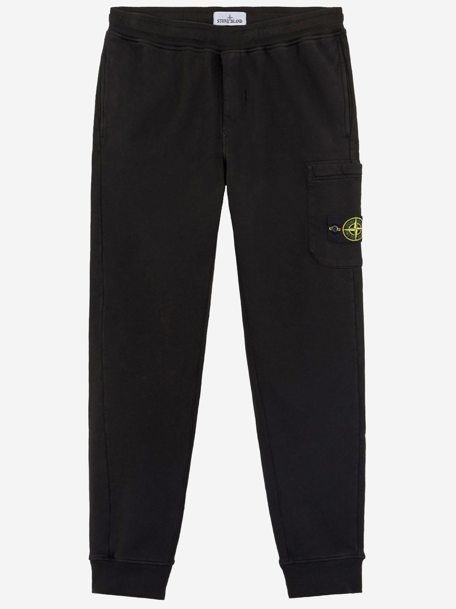 PANTALONI IN COTONE CON LOGO 6200001 S0A20V0029 STONE ISLAND KIDS 