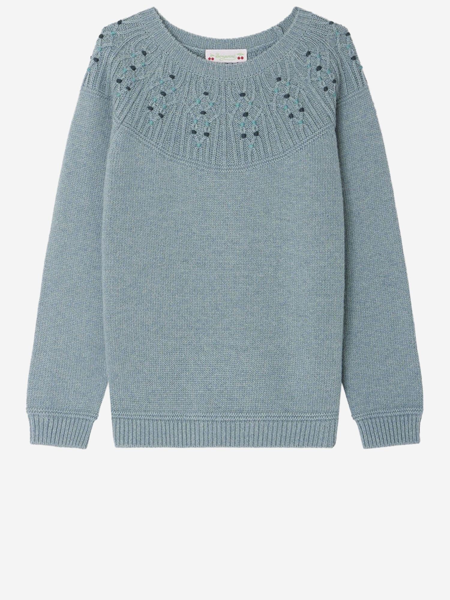 MAGLIONE GENIÈVRE IN MISTO VISCOSA W05GJUK00016 143 BONPOINT KIDS 