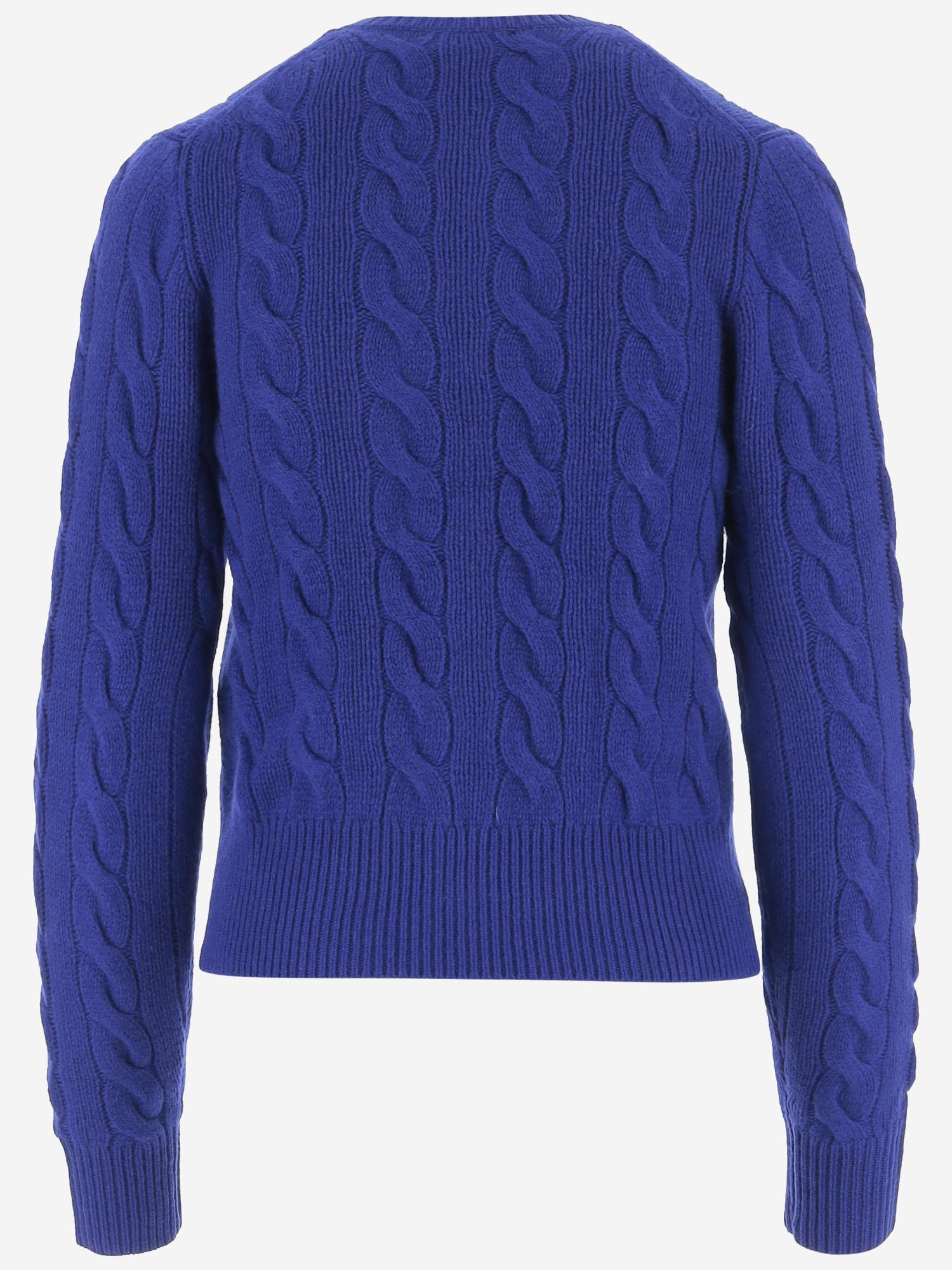 CARDIGAN IN LANA E CASHMERE CON LOGO 211972104 010 POLO RALPH LAUREN 