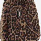 BORSA A SPALLA IN SHEARLING CON MOTIVO ANIMALIER CH25WS644Q20 220 CHLOE 