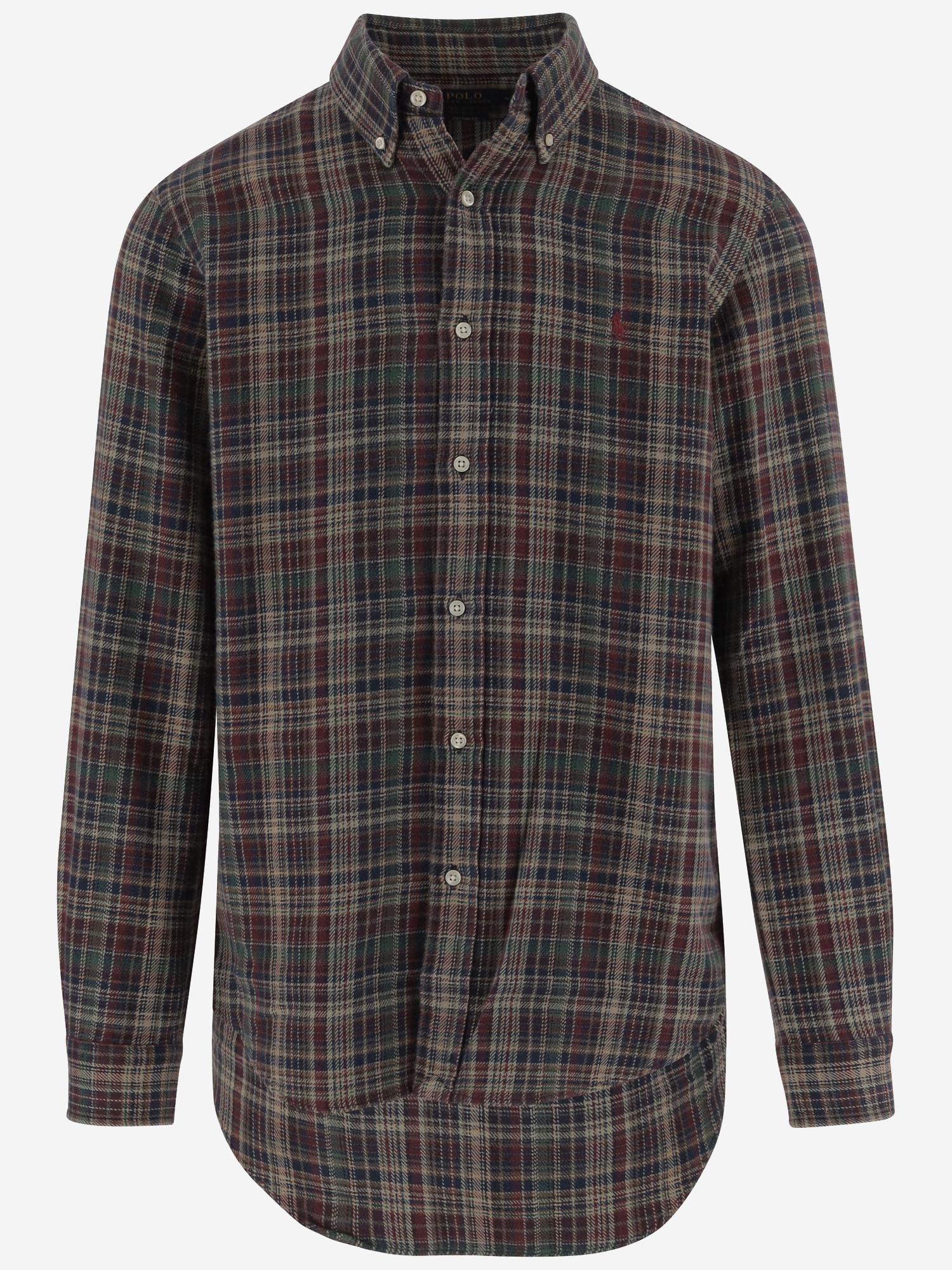 CAMICIA IN COTONE CON MOTIVO CHECK 710953355 004 POLO RALPH LAUREN 