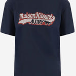 T-SHIRT IN COTONE AUTRY X MAISON KITSUNE TSPXMK2B BLUE AUTRY 