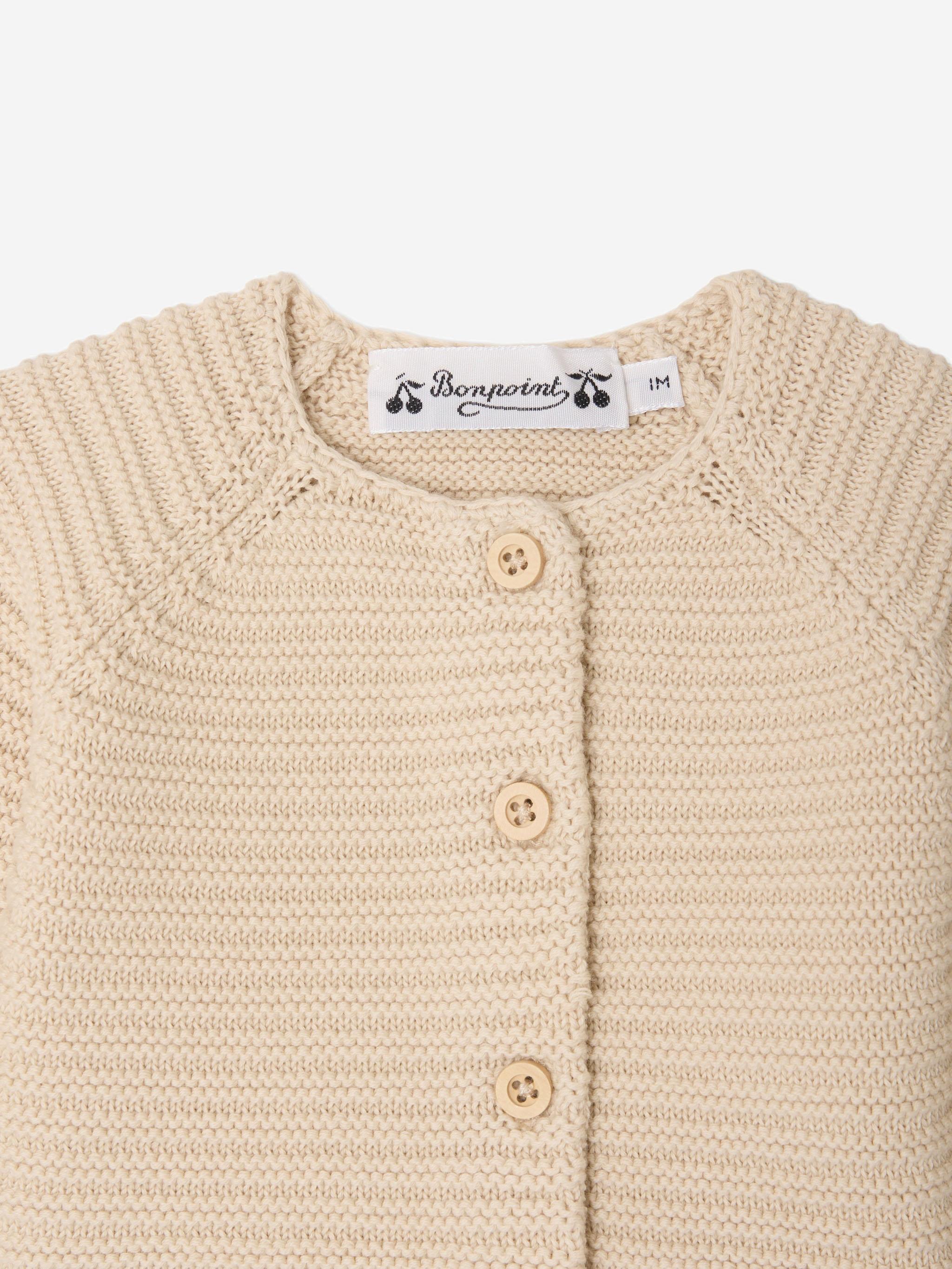 CARDIGAN IN COTONE BIOLOGICO S06YCAK00004 060 BONPOINT KIDS 