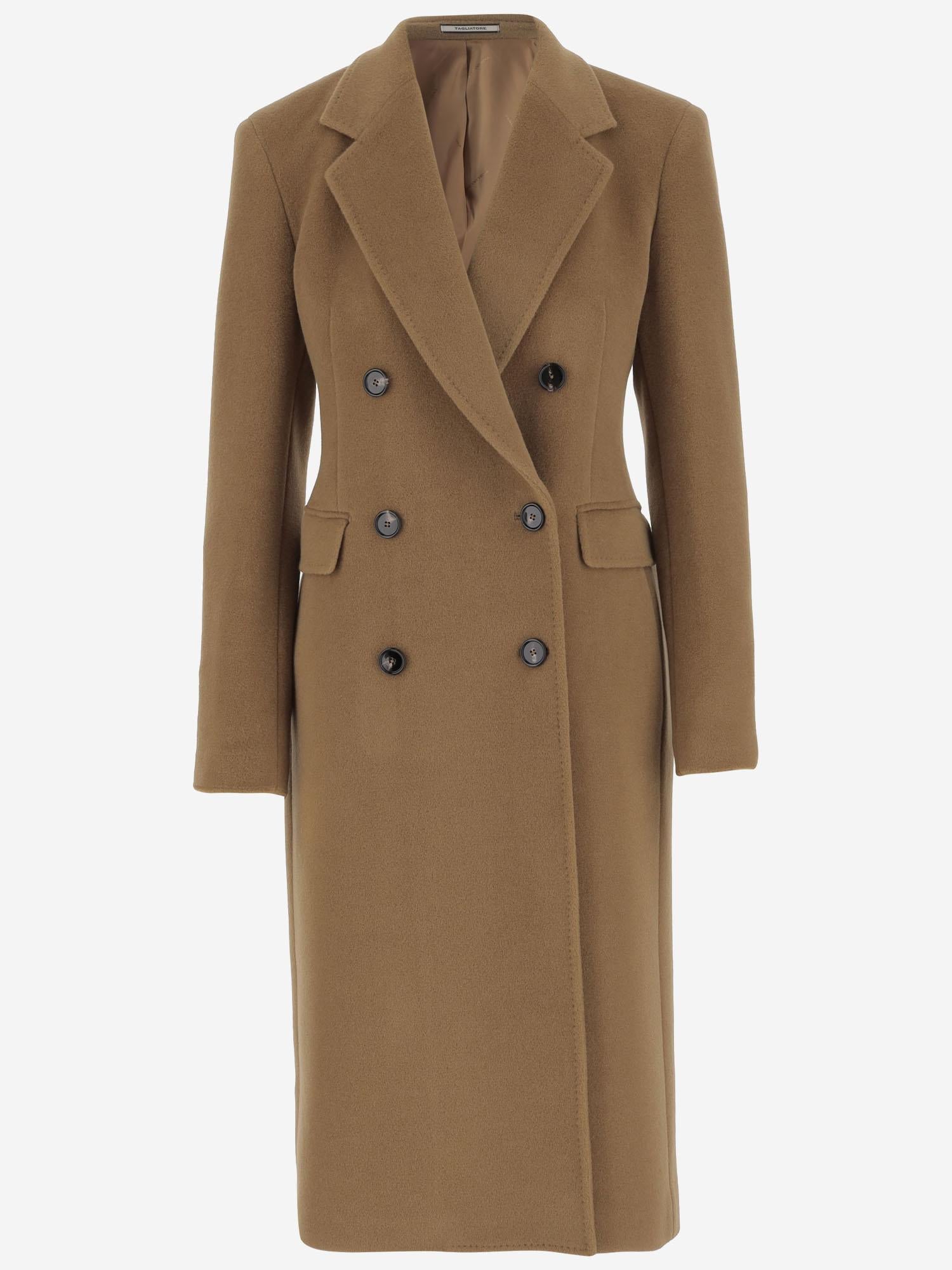 CAPPOTTO DOPPIOPETTO IN ANGORA E LANA CMERYL D70015F1178 TAGLIATORE 