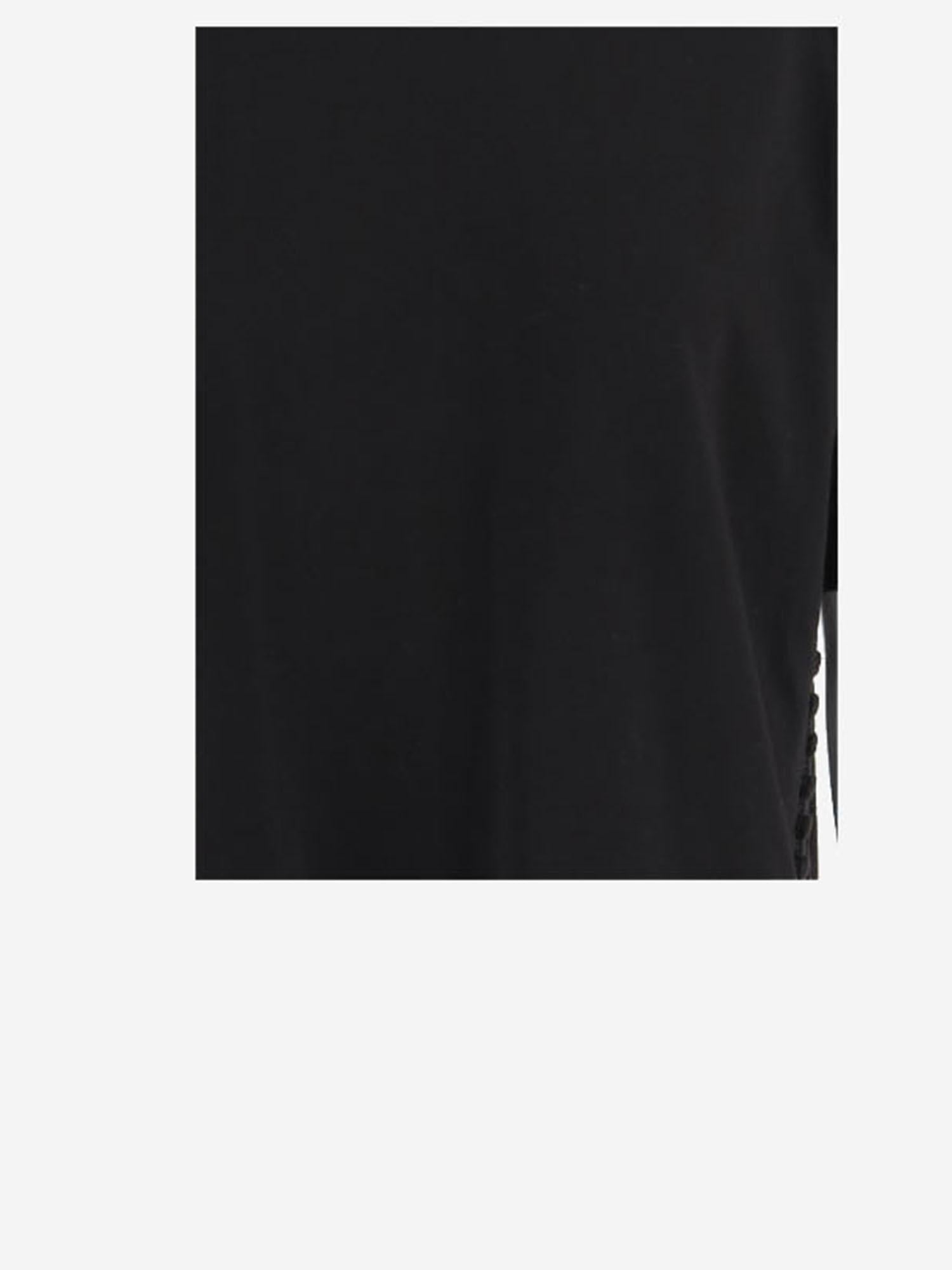 T-SHIRT IN COTONE CON BOTTONI DECORATIVI 011114 2603900 DRIES VAN NOTEN 