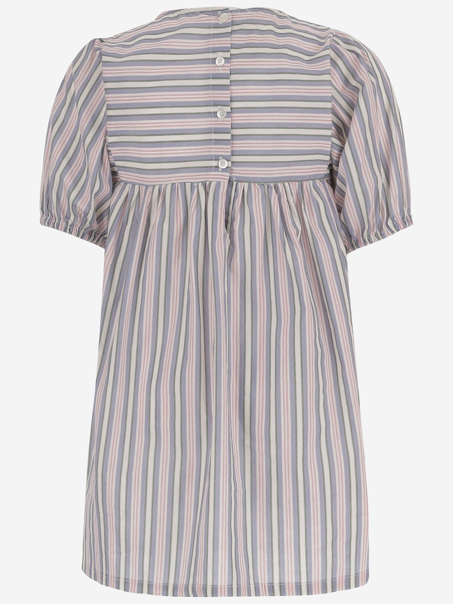 Abito in cotone stretch a righe 01618133 361 BABE & TESS KIDS 