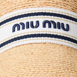 Cappello in raffia 5HC307 2CQUF0N86 MIU MIU 
