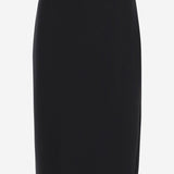 GONNA IN NYLON STRETCH CON LOGO 8H0000189A8K 999 MONCLER 